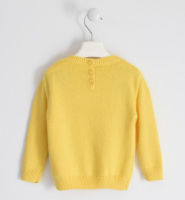 Sweter żółty z serduszkami 41623/00-1611 iDO