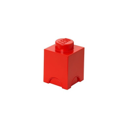 LEGO Pojemnik klocek brick 1 czerwony
