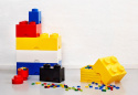 LEGO Pojemnik klocek brick 2 żółty