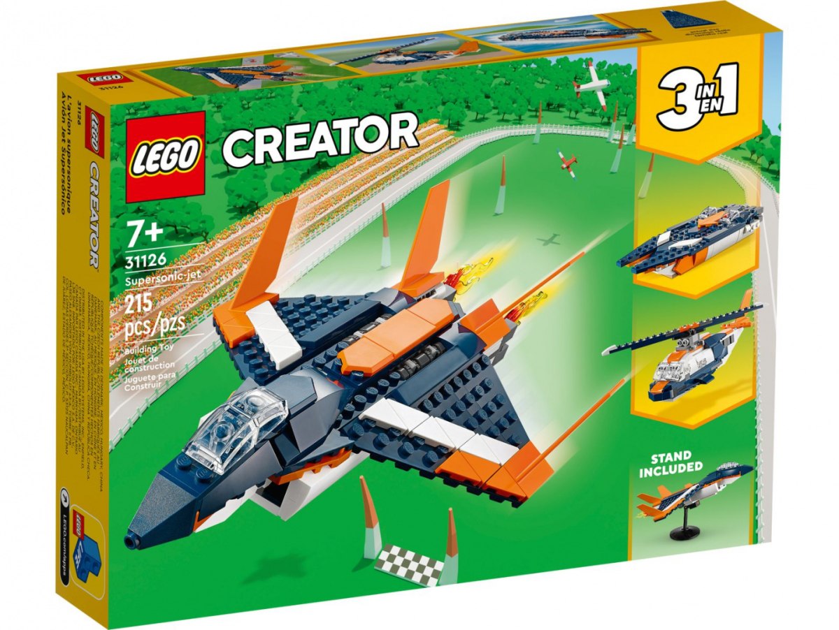 LEGO CREATOR 3w1 Odrzutowiec naddźwiękowy 31126