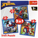 TREFL PUZZLE 3w1 Pajęcza siła Spiderman 34841