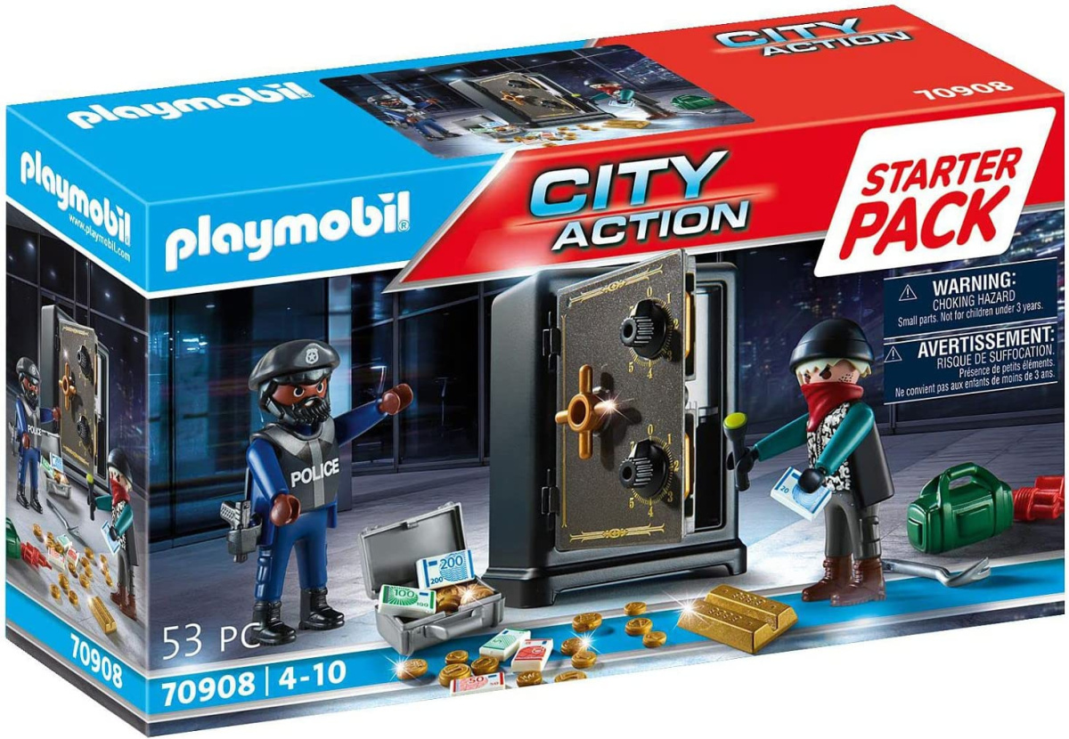 PLAYMOBIL CITY ACTION Starter Pack Włamanie do sejfu 70908