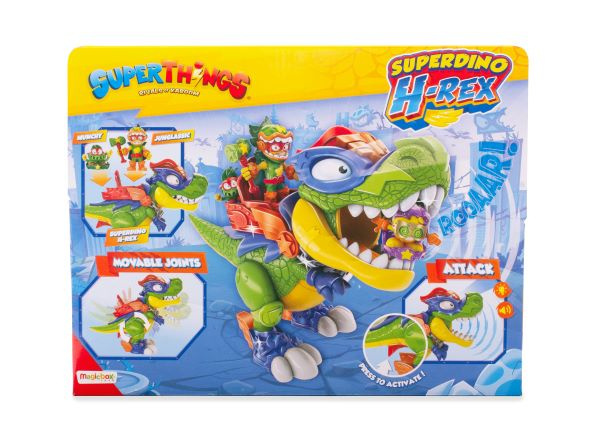 SUPERTHINGS SuperDino H-Rex dinozaur + figurka PSTSP112IN100 MAGICBOX