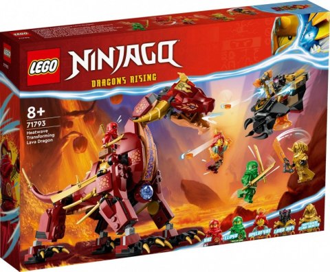 LEGO Klocki Ninjago 71793 Lawowy smok zmieniający się w falę ognia