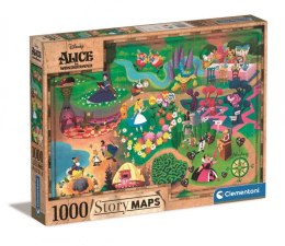 Clementoni Puzzle 1000 elementów Story Maps Alicja w Krainie Czarów