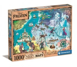 Clementoni Puzzle 1000 elementów Story Maps Kraina Lodu