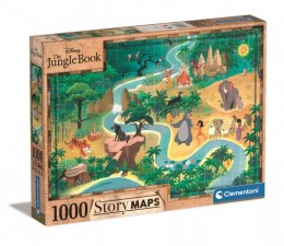 Clementoni Puzzle 1000 elementów Story Maps Księga Dżungli