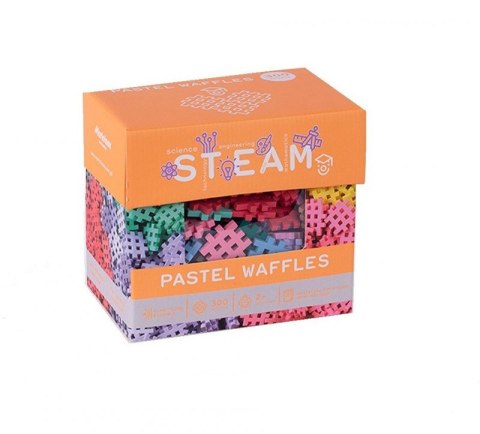 Marioinex Klocki konstrukcyjne Waffle mini pastel 300 elementów