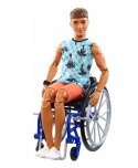 Mattel Lalka Barbie Fashionistas Ken na wózku inwalidzkim