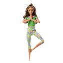 Mattel Lalka Barbie Made to Move Kwieciste Zielony strój