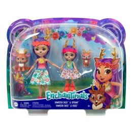 Mattel Lalki Enchantimals Danessa i Danetta Deer Lalki siostry