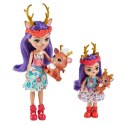 Mattel Lalki Enchantimals Danessa i Danetta Deer Lalki siostry