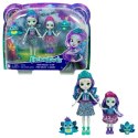 Mattel Lalki Enchantimals Patter i Piera Peacock Lalki siostry