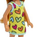 Mattel Lalka Barbie Chelsea Sukienka w serca