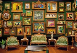 Castor Puzzle 1000 elementów Galeria sztuki obrazy na ścianie