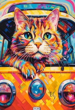 Castor Puzzle 1000 elementów Cat Bus Travel