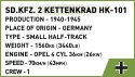 Cobi Klocki Klocki Historical Collection WWII SD.KFZ.2 Kettenkrad HK-101