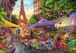 Trefl Puzzle 1000 elementów Premium Plus Quality Targ kwiatowy, Paryż