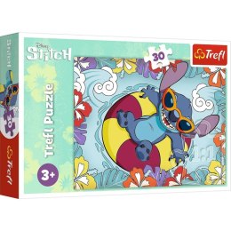 Trefl Puzzle 30 elementów Lilo i Stitch na wakacjach