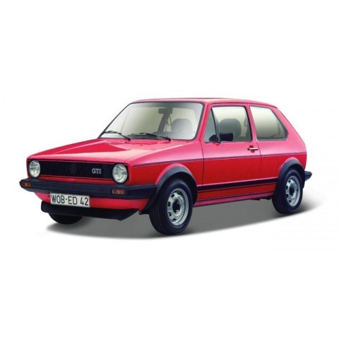 Bburago Model metalowy Volkswagen Golf Mk1 GTI 1979 Czerwony 1/24