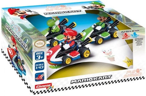 Carrera Pojazdy Mario Kart pull back 3pack