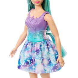 Mattel Lalka Barbie Jednorożec, fioletowo-turkusowy strój