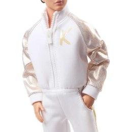 Mattel Lalka filmowa Barbie The Movie Ken w biało-złotym dresie