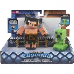 Mattel Zestaw figurek Minecraft Legends Creeper vs Piglin