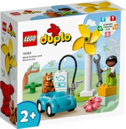 LEGO DUPLO 10985 Turbina wiatrowa i samochód elektryczny