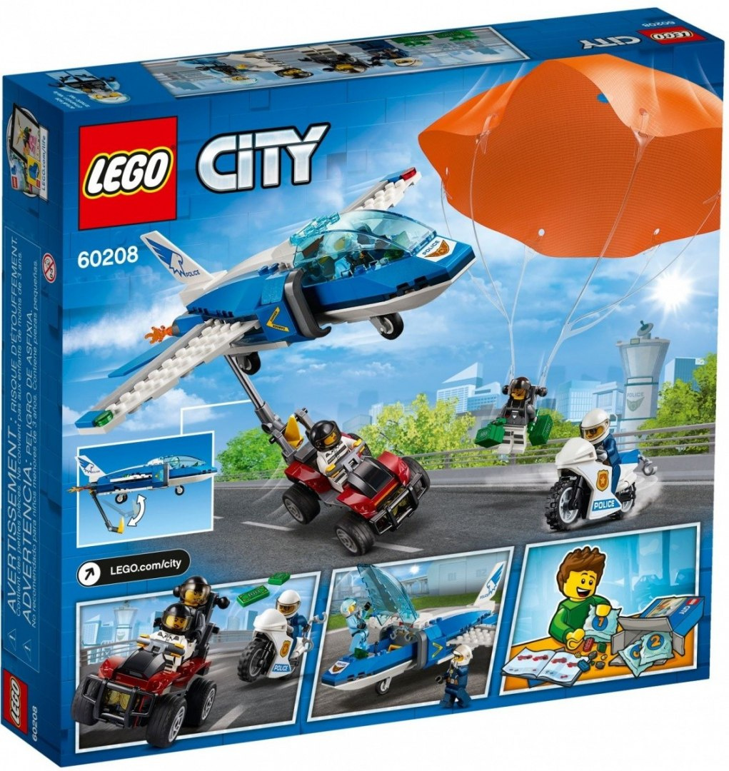 LEGO CITY Aresztowanie spadachroniarza 60208