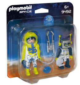 PLAYMOBIL SPACE Duo Pack Astronauta i Robot 9492