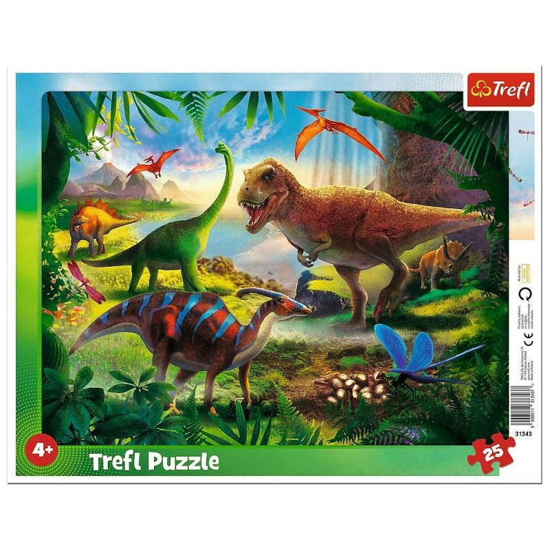 TREFL PUZZLE RAMKOWE25 Dinozaury 31343
