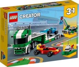 LEGO CREATOR 3w1 Laweta z wyścigówkami 31113