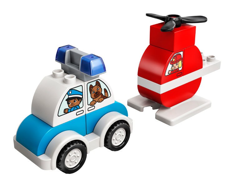 LEGO DUPLO Helikopter strażacki i radiowóz 10957