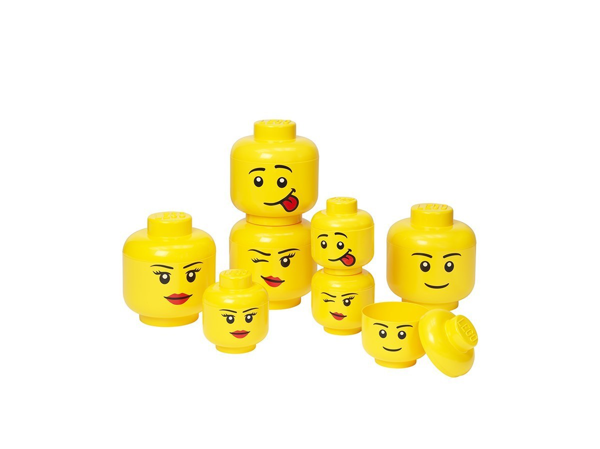 LEGO pojemnik duża głowa - dziewczynka oczko