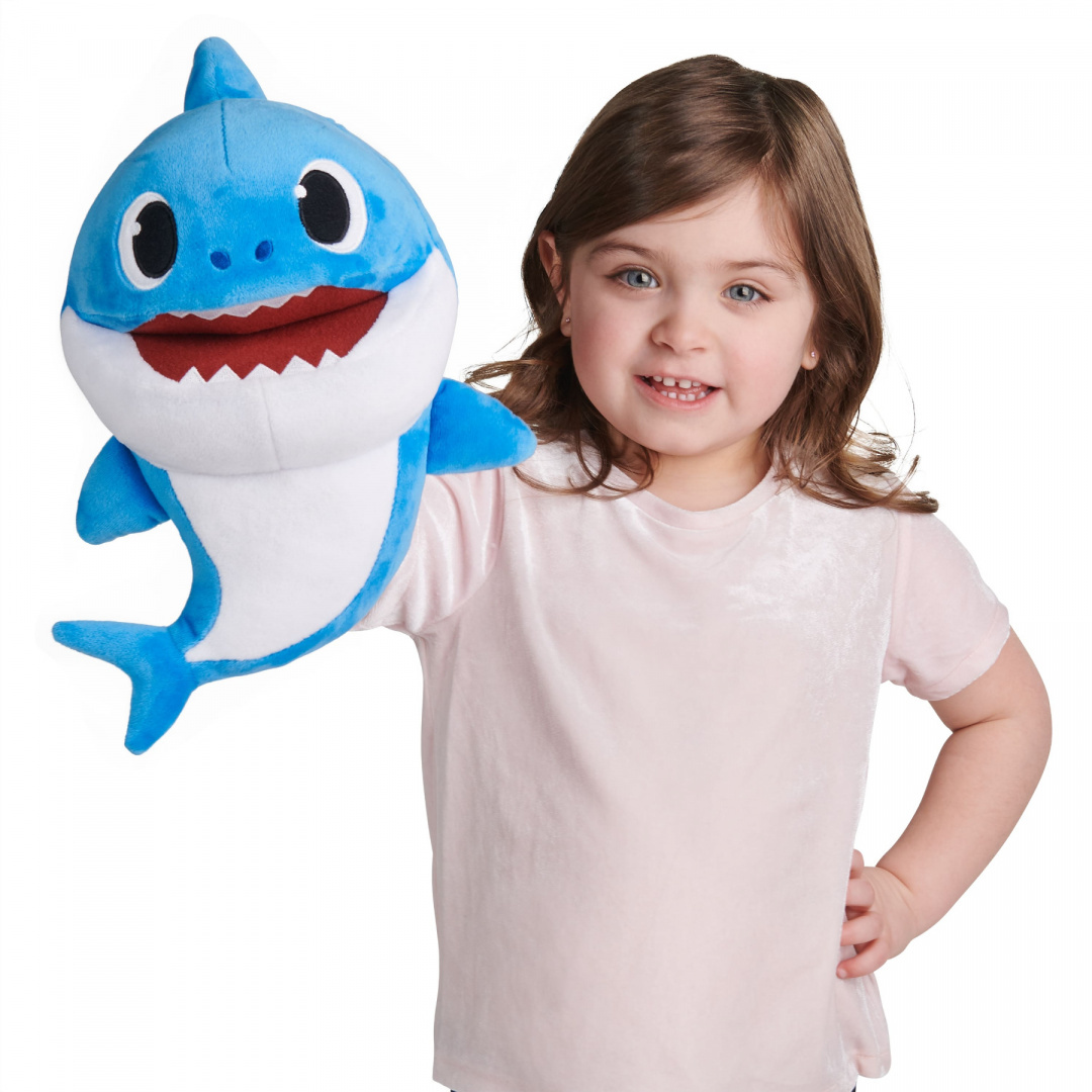 BABY SHARK maskotka śpiewająca niebieska