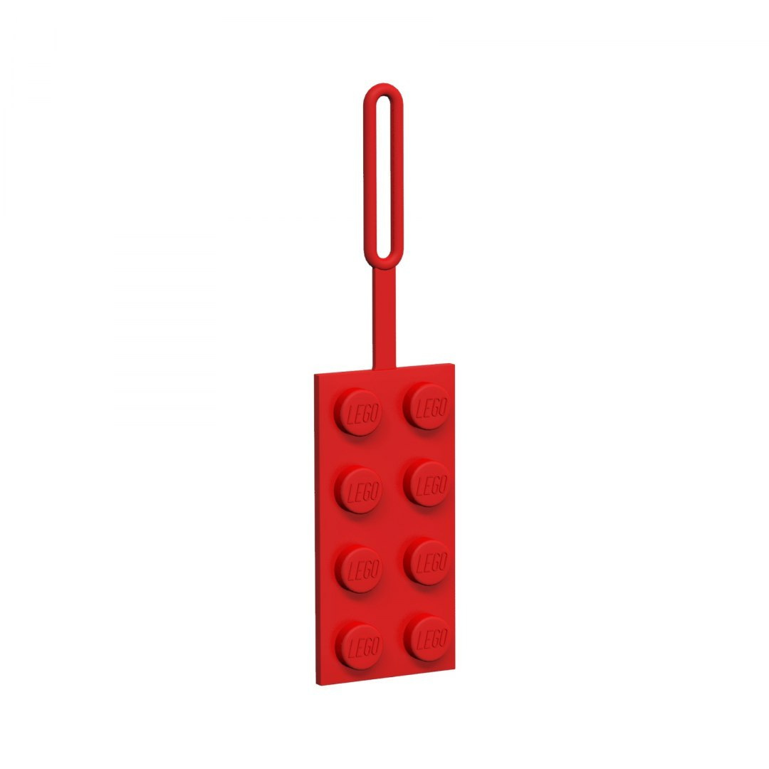 LEGO zawieszka do bagażu klocek czerwony 52002
