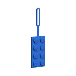 LEGO zawieszka do bagażu klocek niebieski 52001