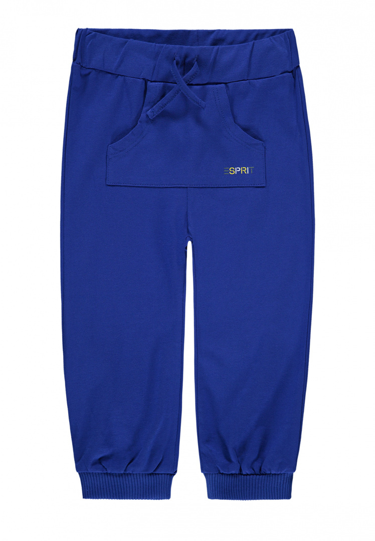 Spodnie dresowe niebieskie z kieszenią z przodu ESPRIT