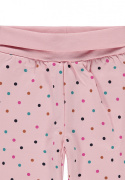 Spodnie dresowe różowe w kolorowe kropeczki ESPRIT