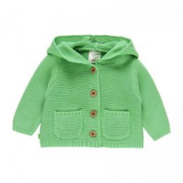 Sweter z kapturem w kolorze zielonym 112037-4529 BOBOLI
