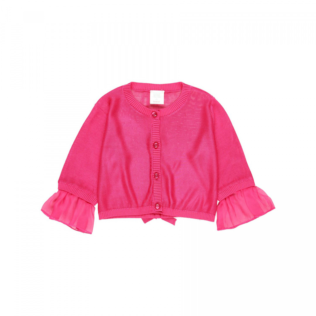 Elegancki sweter w kolorze różowym dla dziewczynki BOBOLI