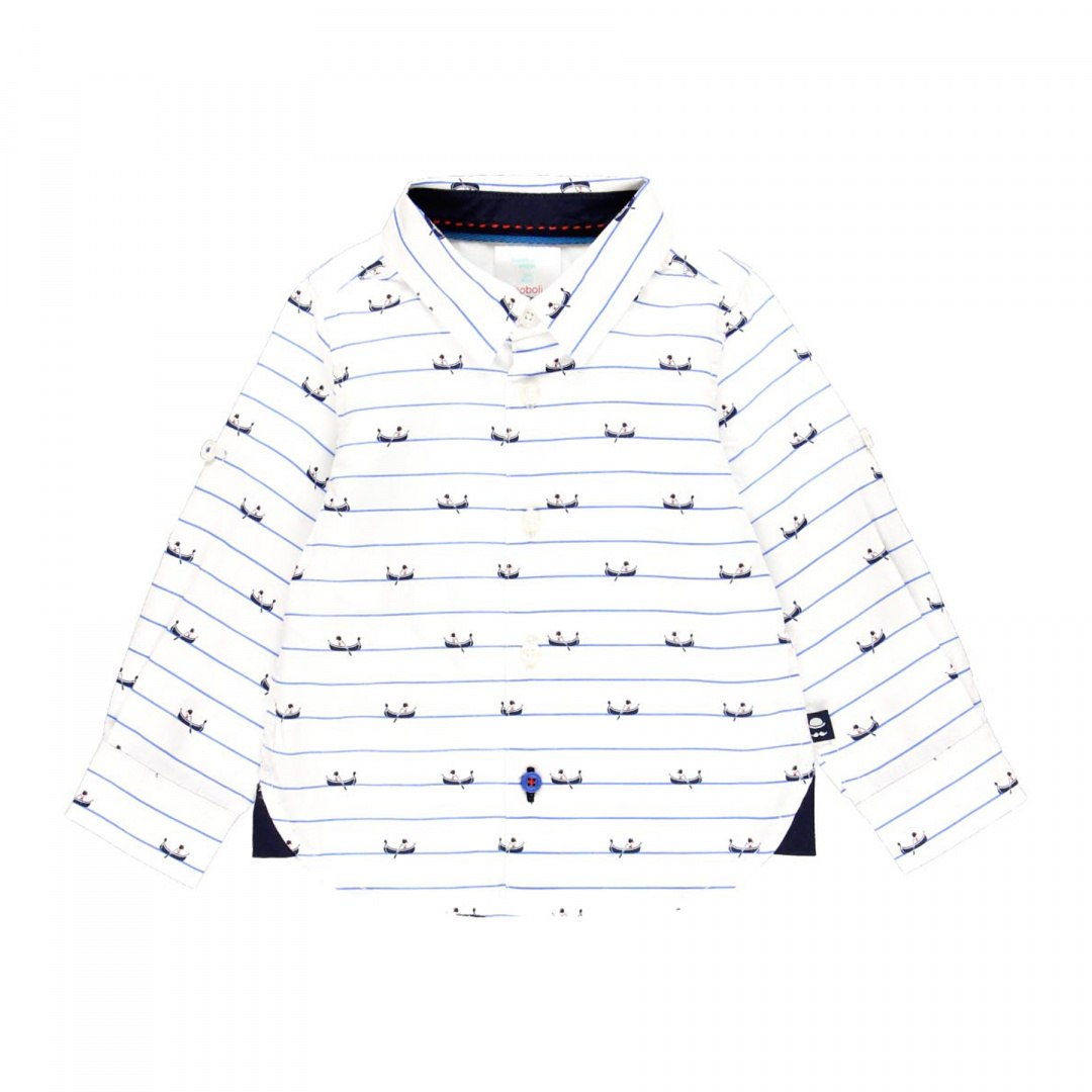 Koszula z wzorem w łódki dla chłopca BOBOLI 712325-9473