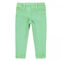 Spodnie elastyczne zielone dla dziewczynki BOBOLI