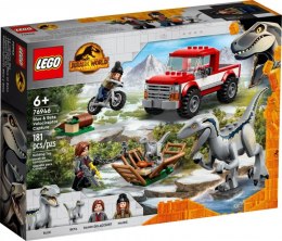 LEGO JURASSIC WORLD Schwytanie welociraptorów Blue i Bety 76946