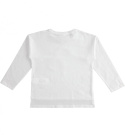 Bluzka biała z czarną aplikacją dla dziewczynki iDO 42559/00-0113