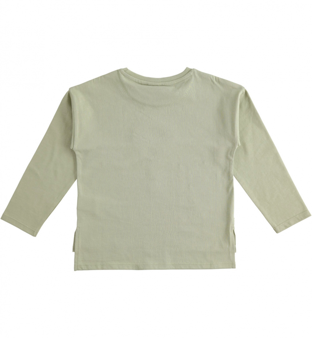 Bluzka z długim rękawem i srebrną aplikacją dla dziewczynki iDO 42559/00-4836