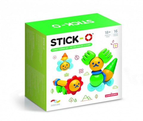 Magformers Klocki Stick-O Leśni przyjaciele 16 elementów