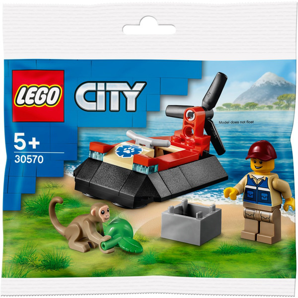 LEGO CITY Poduszkowiec ratowników dzikich zwierząt saszetka 30570