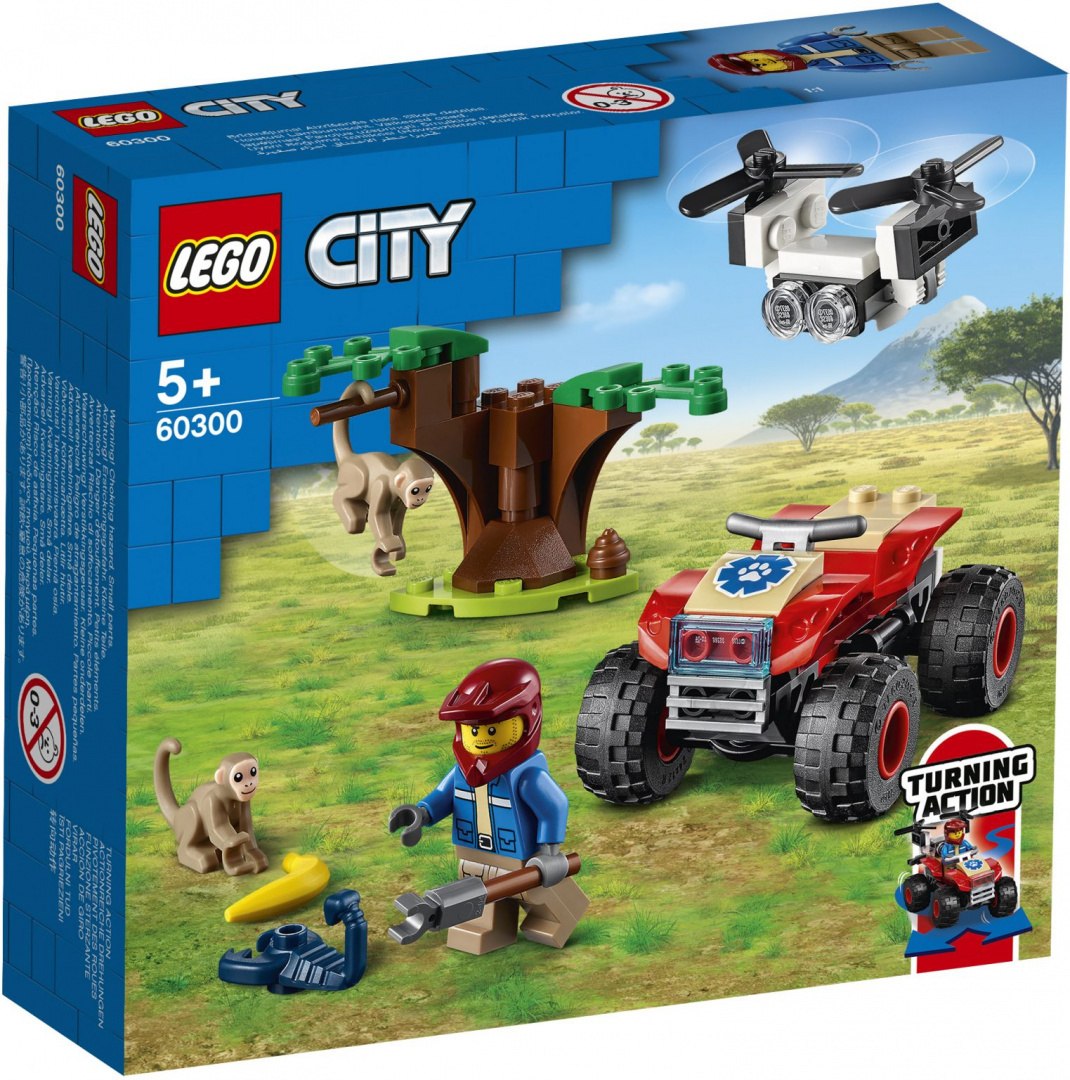 LEGO CITY Quad ratowników dzikich zwierząt 60300